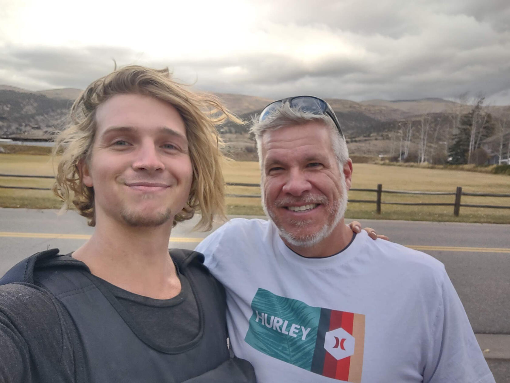 Fitness smiling outside