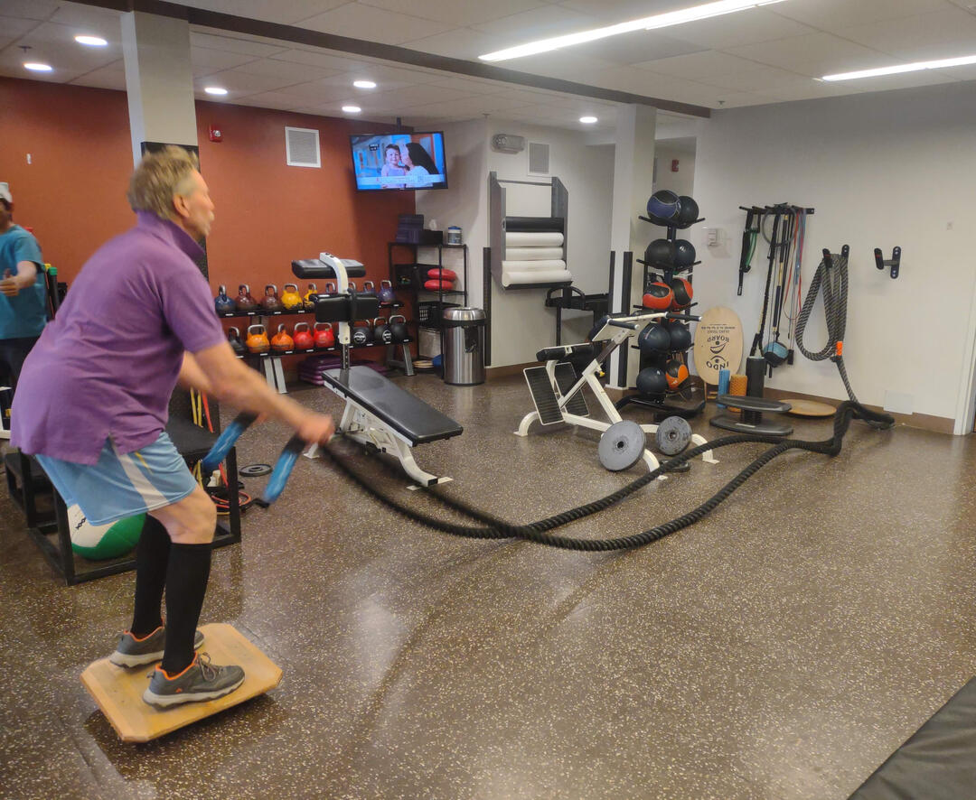 Woman getting healthy